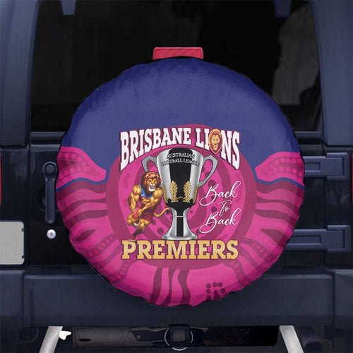 AFL Lions Football Spare Tire Cover Brisbane Premiers Back To Back Proud - Aussie Hoodie