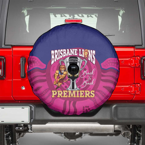AFL Lions Football Spare Tire Cover Brisbane Premiers Back To Back Proud - Aussie Hoodie