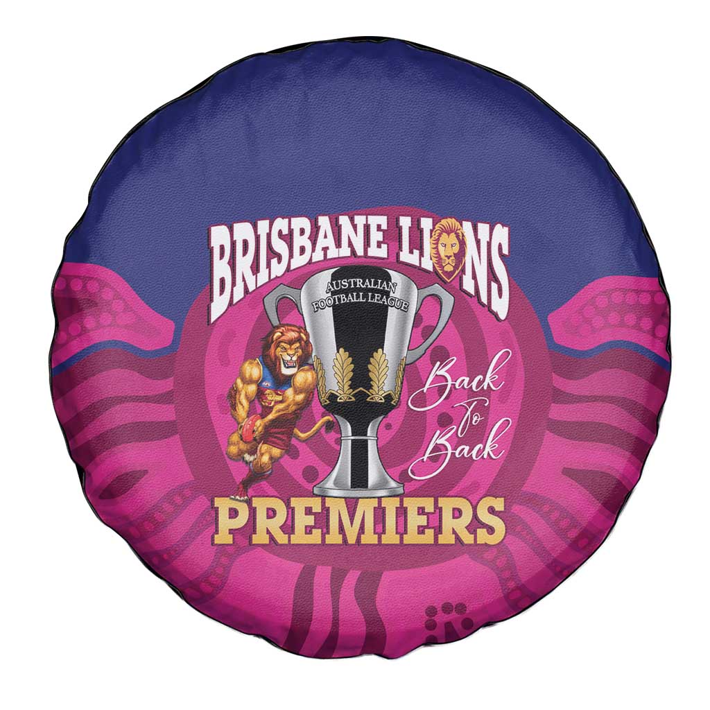 AFL Lions Football Spare Tire Cover Brisbane Premiers Back To Back Proud - Aussie Hoodie