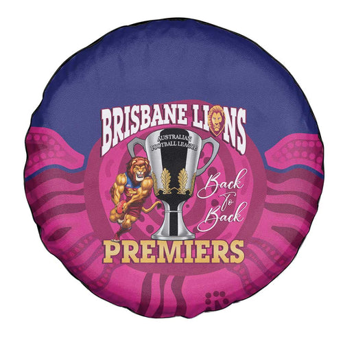 AFL Lions Football Spare Tire Cover Brisbane Premiers Back To Back Proud - Aussie Hoodie