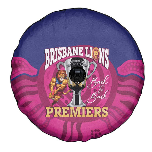 AFL Lions Football Spare Tire Cover Brisbane Premiers Back To Back Proud - Aussie Hoodie