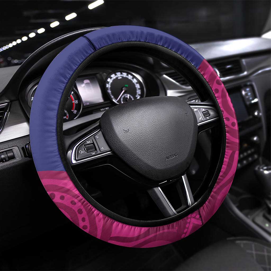 AFL Lions Football Steering Wheel Cover Brisbane Premiers Back To Back Proud - Aussie Hoodie