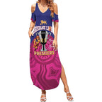 AFL Lions Football Custom Summer Maxi Dress Brisbane Premiers Back To Back Proud - Aussie Hoodie