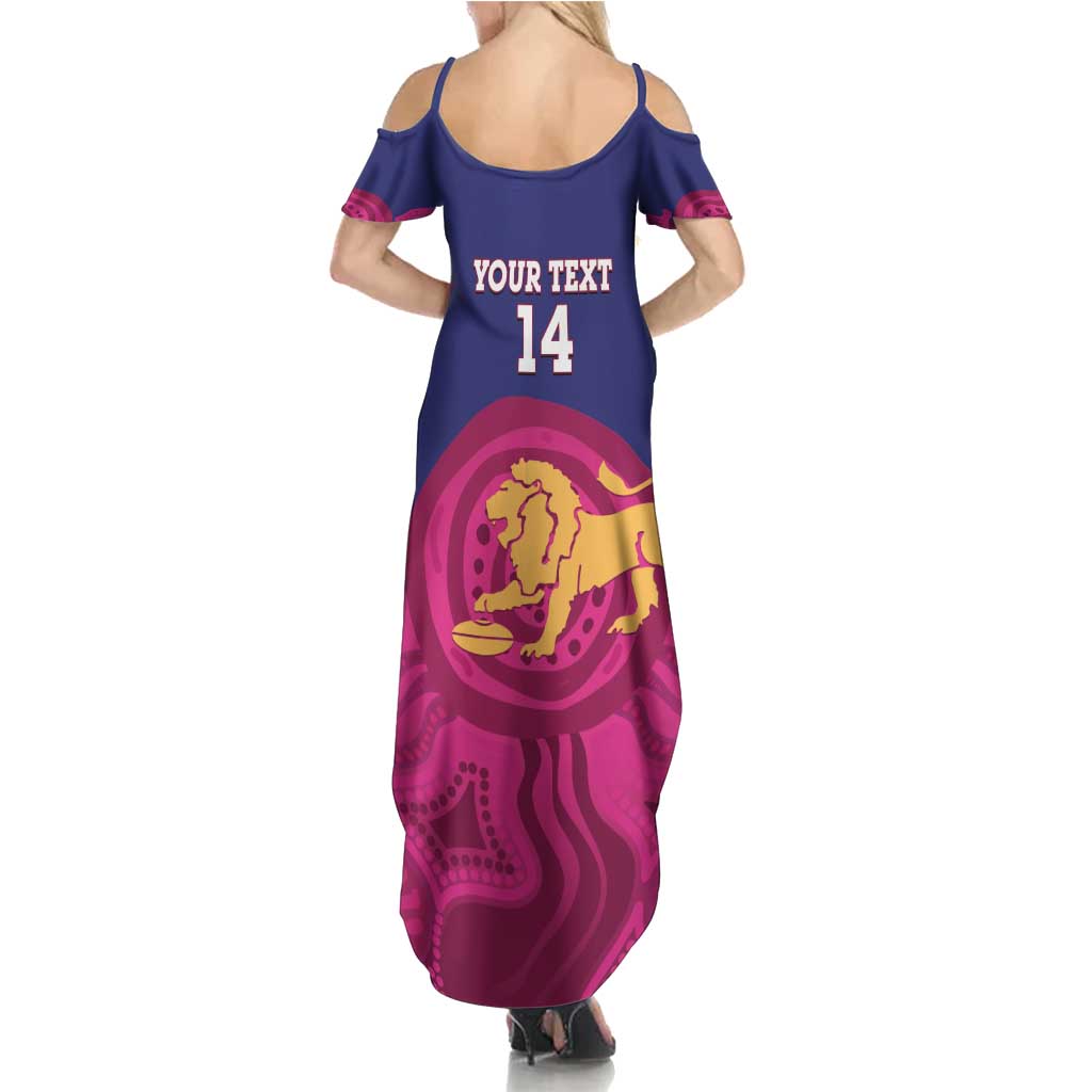 AFL Lions Football Custom Summer Maxi Dress Brisbane Premiers Back To Back Proud - Aussie Hoodie