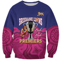 AFL Lions Football Custom Sweatshirt Brisbane Premiers Back To Back Proud - Aussie Hoodie