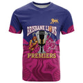 AFL Lions Football Custom T Shirt Brisbane Premiers Back To Back Proud - Aussie Hoodie