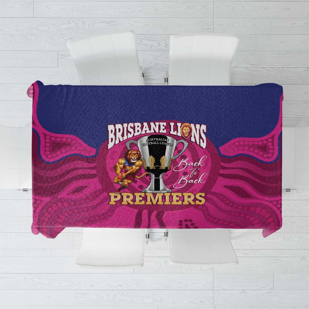 AFL Lions Football Tablecloth Brisbane Premiers Back To Back Proud - Aussie Hoodie