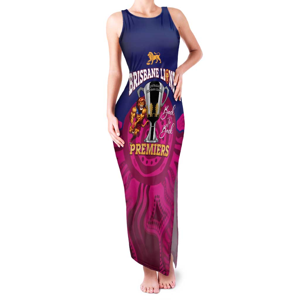 AFL Lions Football Custom Tank Maxi Dress Brisbane Premiers Back To Back Proud - Aussie Hoodie