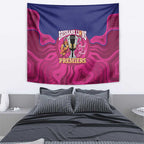 AFL Lions Football Tapestry Brisbane Premiers Back To Back Proud - Aussie Hoodie