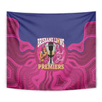 AFL Lions Football Tapestry Brisbane Premiers Back To Back Proud - Aussie Hoodie