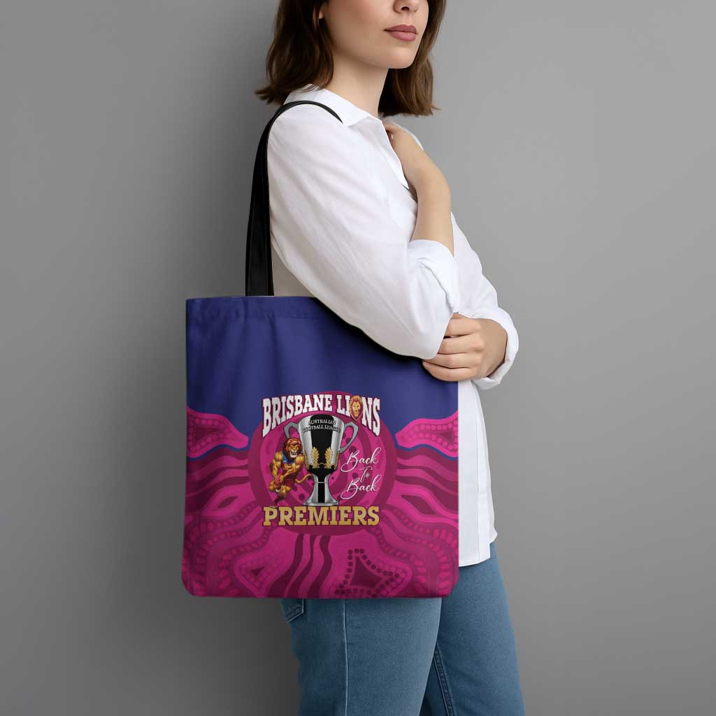 AFL Lions Football Tote Bag Brisbane Premiers Back To Back Proud - Aussie Hoodie