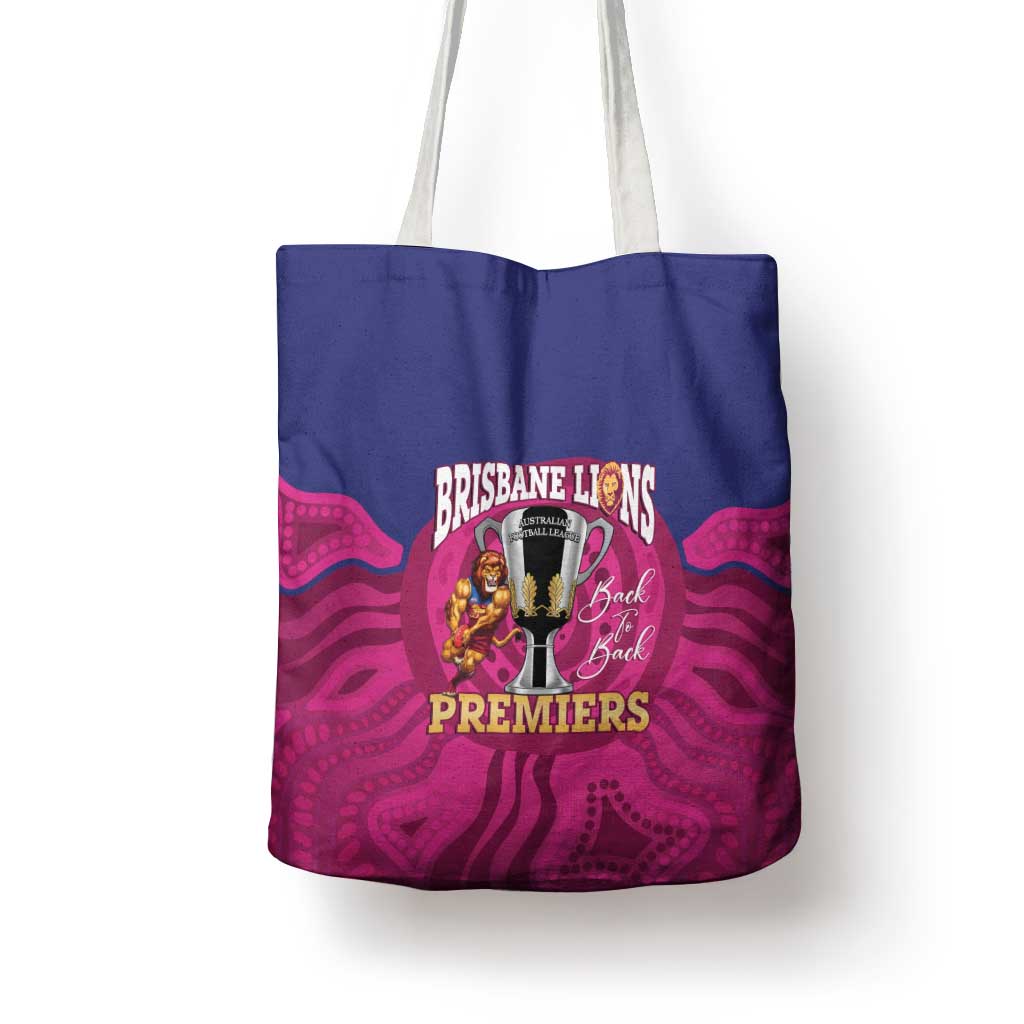 AFL Lions Football Tote Bag Brisbane Premiers Back To Back Proud - Aussie Hoodie