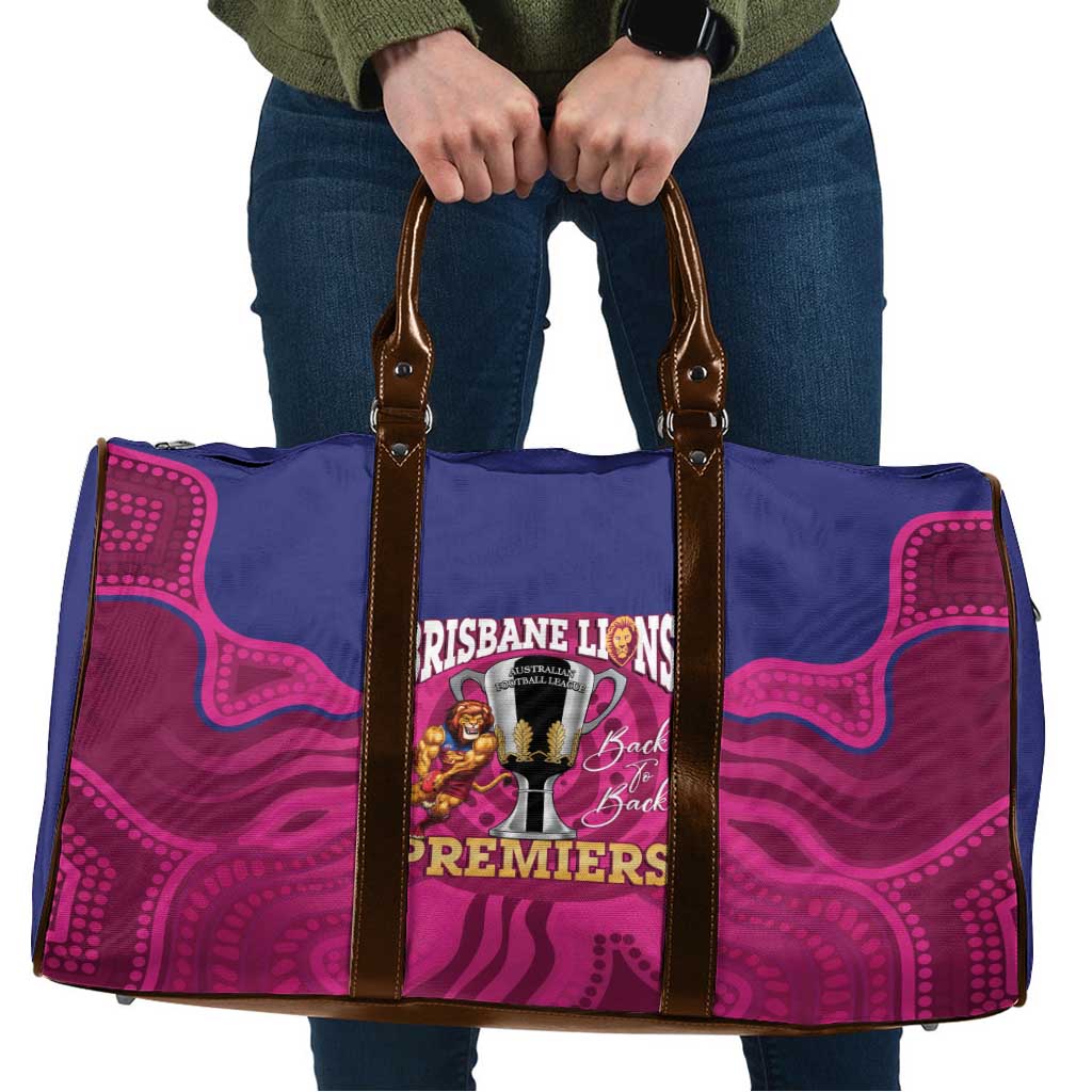 AFL Lions Football Travel Bag Brisbane Premiers Back To Back Proud - Aussie Hoodie