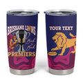AFL Lions Football Custom Tumbler Cup Brisbane Premiers Back To Back Proud - Aussie Hoodie