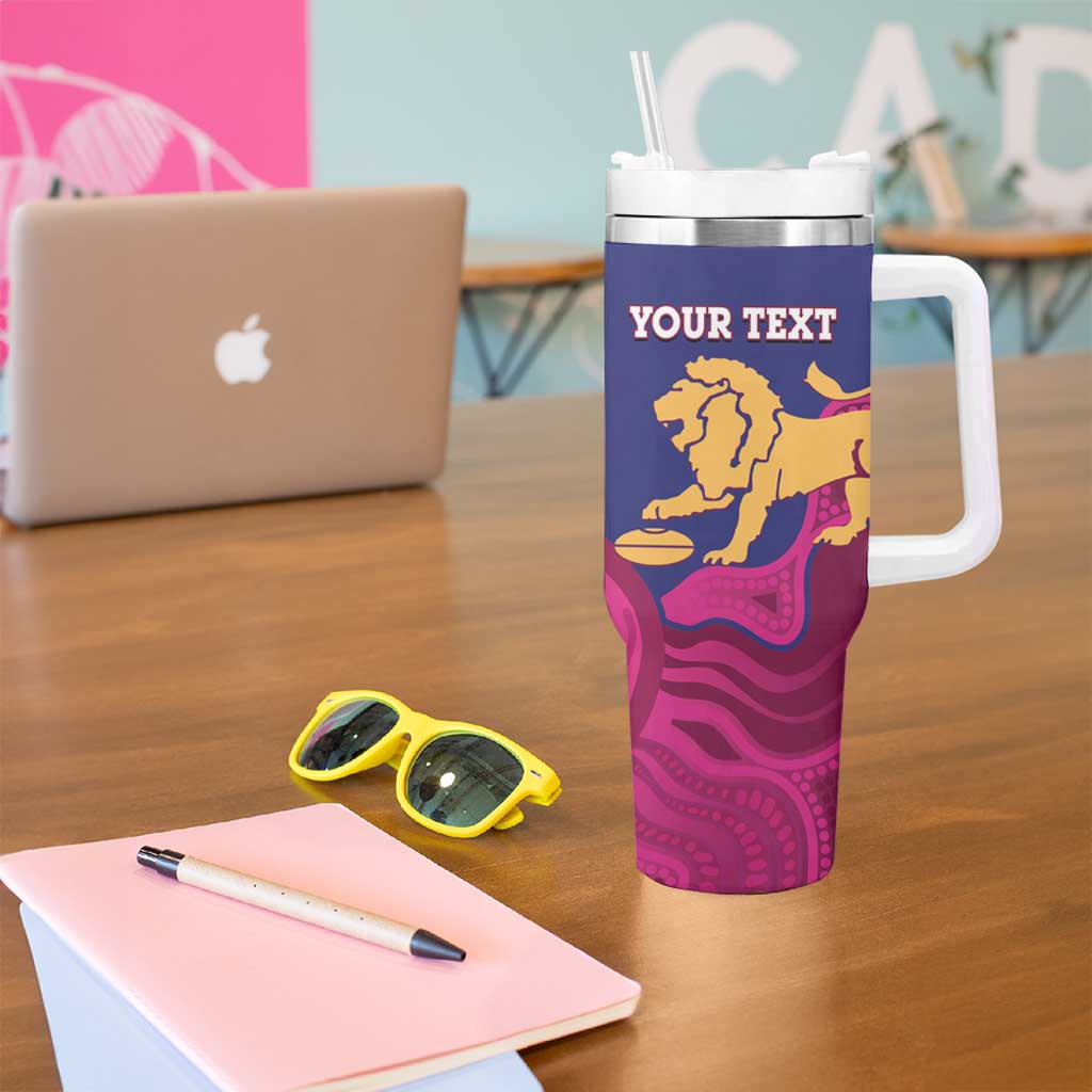 AFL Lions Football Custom Tumbler With Handle Brisbane Premiers Back To Back Proud - Aussie Hoodie