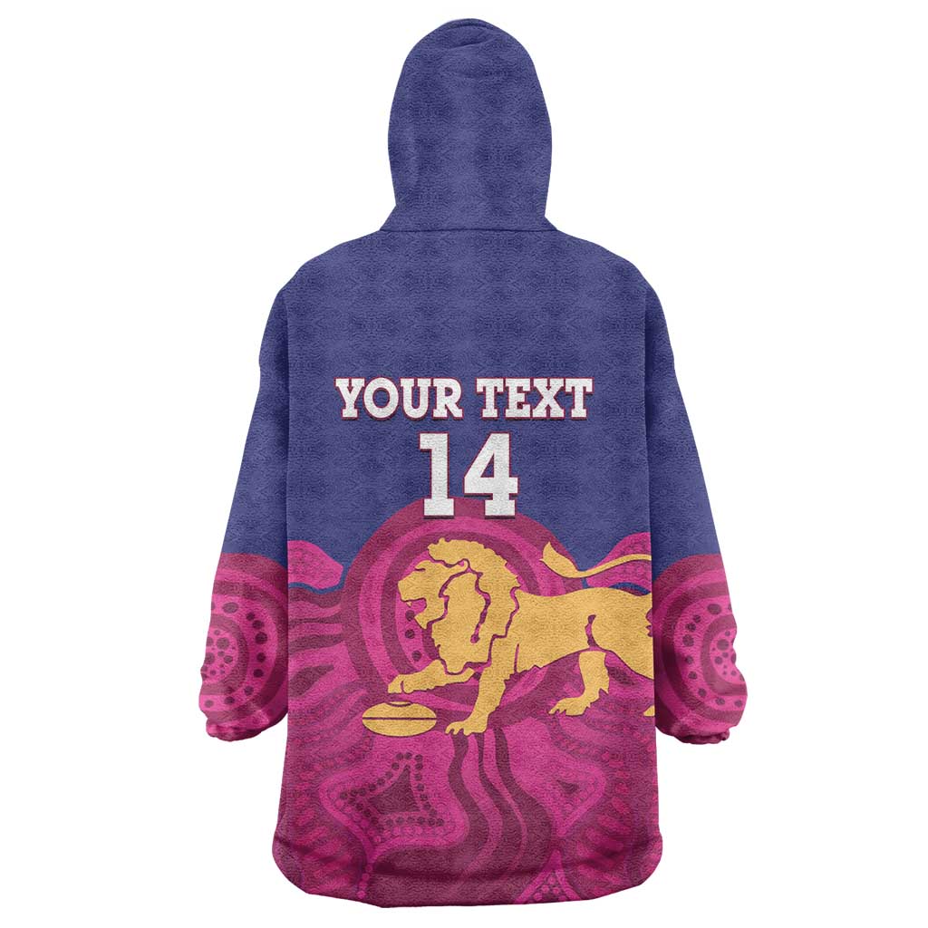AFL Lions Football Custom Wearable Blanket Hoodie Brisbane Premiers Back To Back Proud - Aussie Hoodie