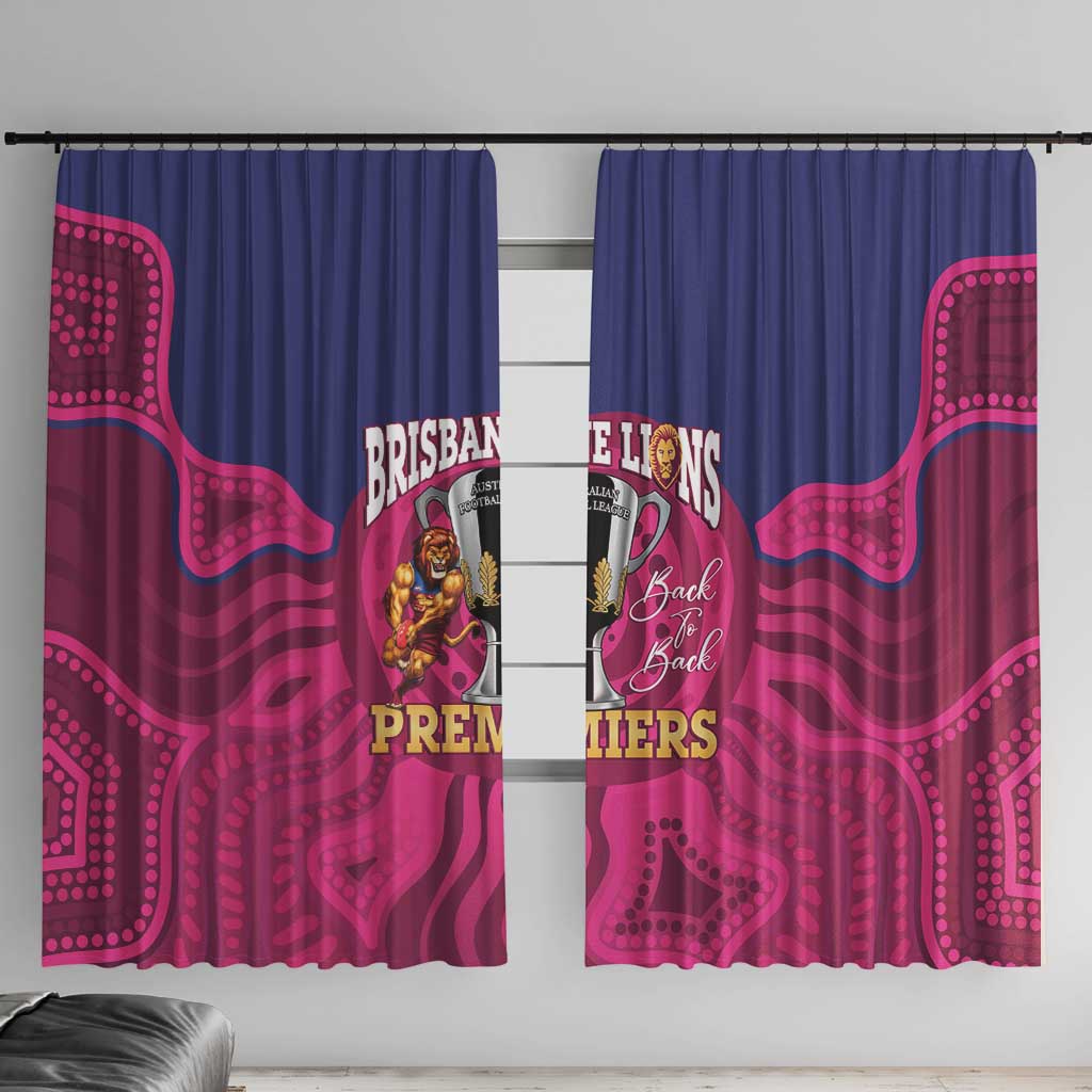 AFL Lions Football Window Curtain Brisbane Premiers Back To Back Proud - Aussie Hoodie