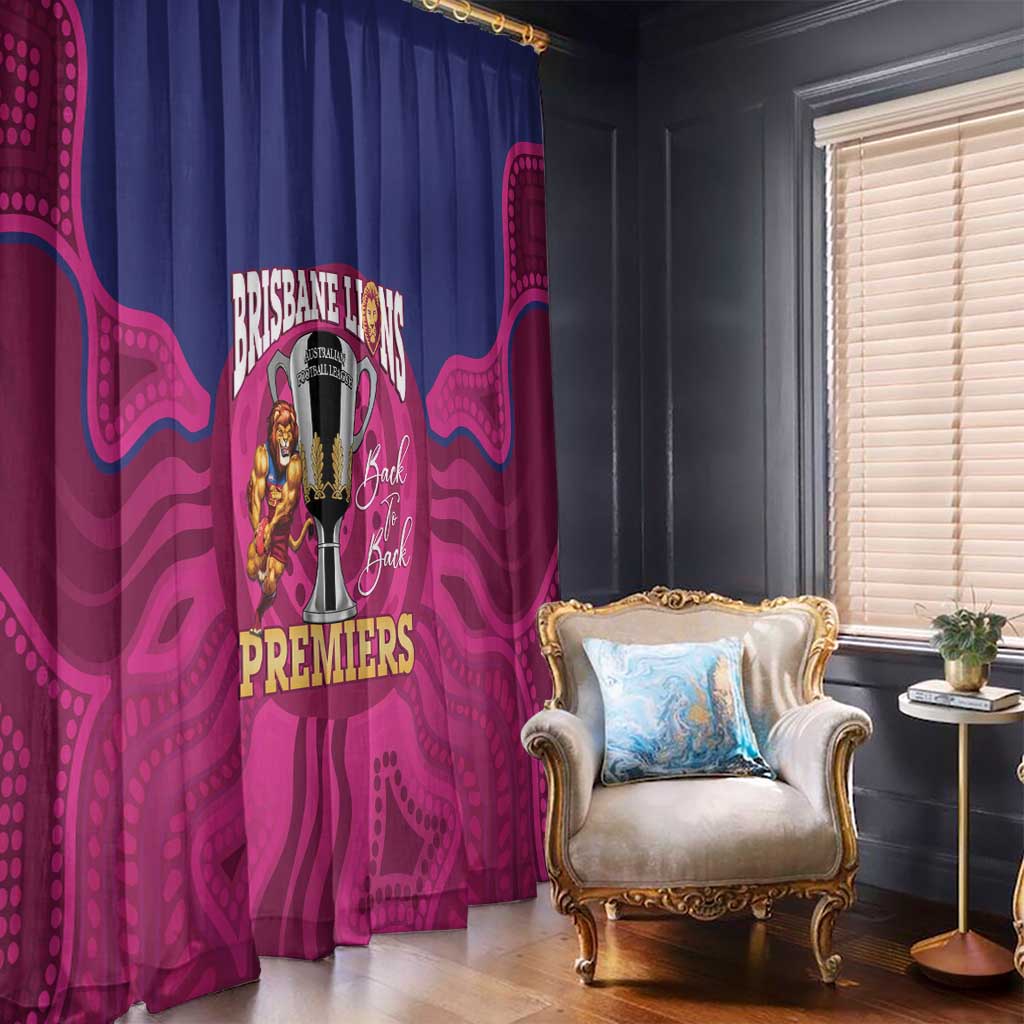 AFL Lions Football Window Curtain Brisbane Premiers Back To Back Proud - Aussie Hoodie