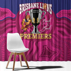 AFL Lions Football Window Curtain Brisbane Premiers Back To Back Proud - Aussie Hoodie