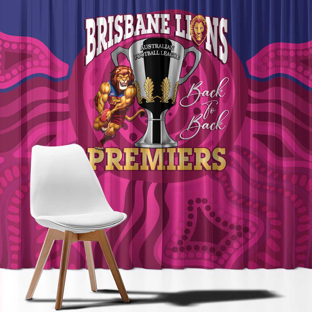 AFL Lions Football Window Curtain Brisbane Premiers Back To Back Proud - Aussie Hoodie