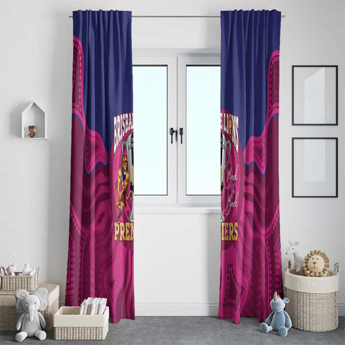 AFL Lions Football Window Curtain Brisbane Premiers Back To Back Proud - Aussie Hoodie