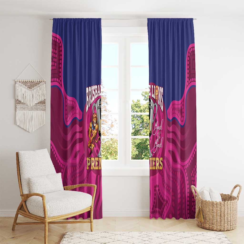 AFL Lions Football Window Curtain Brisbane Premiers Back To Back Proud - Aussie Hoodie
