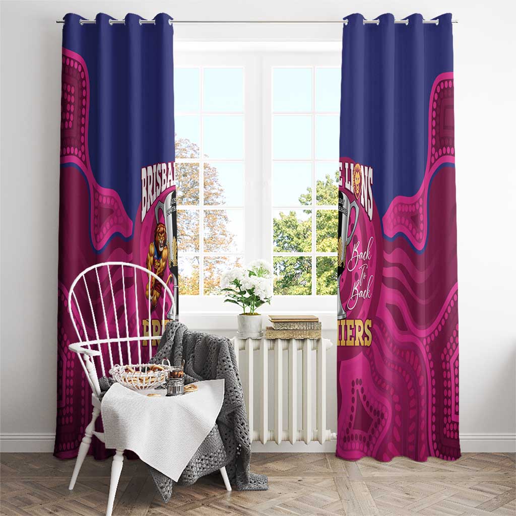 AFL Lions Football Window Curtain Brisbane Premiers Back To Back Proud - Aussie Hoodie