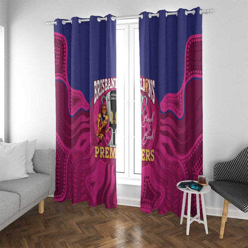 AFL Lions Football Window Curtain Brisbane Premiers Back To Back Proud - Aussie Hoodie