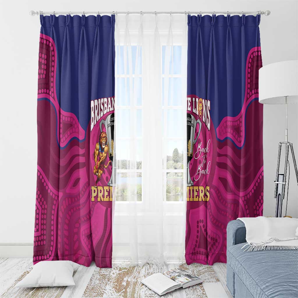 AFL Lions Football Window Curtain Brisbane Premiers Back To Back Proud - Aussie Hoodie