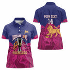 AFL Lions Football Custom Women Polo Shirt Brisbane Premiers Back To Back Proud - Aussie Hoodie