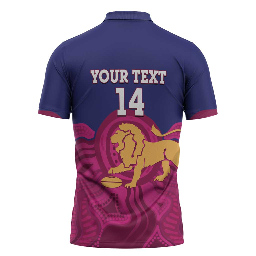 AFL Lions Football Custom Zipper Polo Shirt Brisbane Premiers Back To Back Proud - Aussie Hoodie