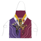 Storm And Broncos Rugby Custom Apron Melbourne Brisbane Final Together Mascots Style - Aussie Hoodie