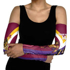 Storm And Broncos Rugby Custom Arm Sleeves Melbourne Brisbane Final Together Mascots Style - Aussie Hoodie