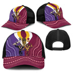 Storm And Broncos Rugby Baseball Net Cap Melbourne Brisbane Final Together Mascots Style - Aussie Hoodie