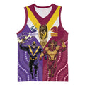 Storm And Broncos Rugby Custom Basketball Jersey Melbourne Brisbane Final Together Mascots Style - Aussie Hoodie