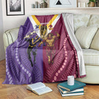 Storm And Broncos Rugby Custom Blanket Melbourne Brisbane Final Together Mascots Style - Aussie Hoodie
