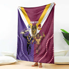 Storm And Broncos Rugby Custom Blanket Melbourne Brisbane Final Together Mascots Style - Aussie Hoodie