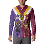 Storm And Broncos Rugby Custom Button Sweatshirt Melbourne Brisbane Final Together Mascots Style - Aussie Hoodie