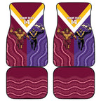 Storm And Broncos Rugby Custom Car Mats Melbourne Brisbane Final Together Mascots Style - Aussie Hoodie