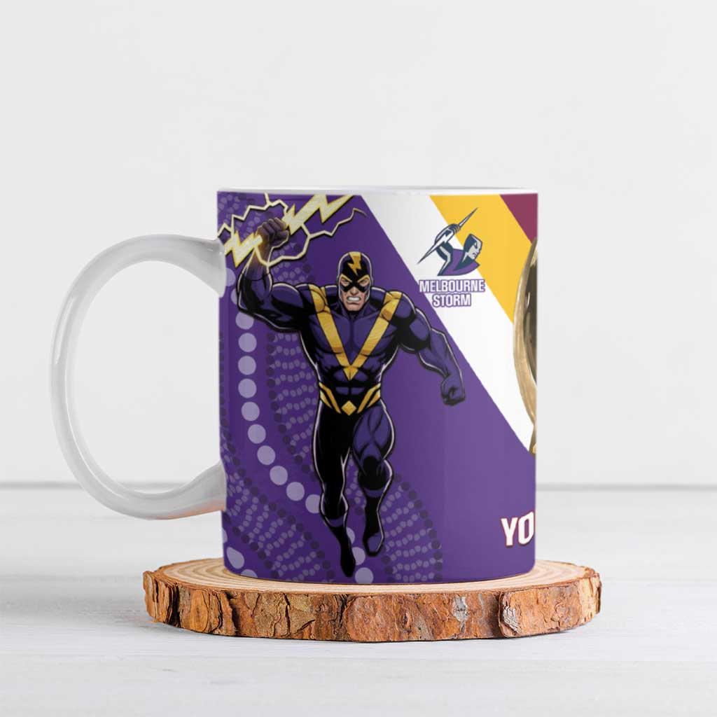 Storm And Broncos Rugby Custom Ceramic Mug Melbourne Brisbane Final Together Mascots Style - Aussie Hoodie
