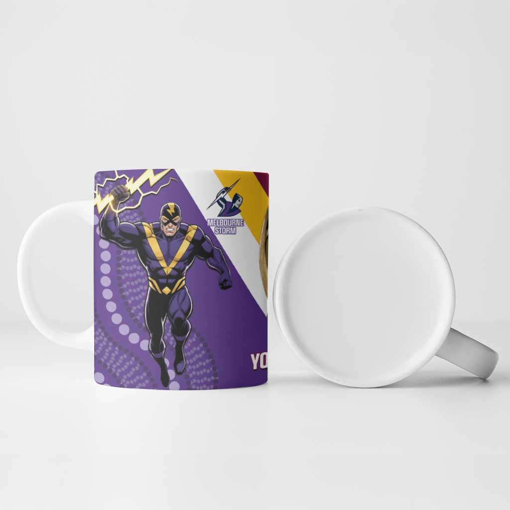 Storm And Broncos Rugby Custom Ceramic Mug Melbourne Brisbane Final Together Mascots Style - Aussie Hoodie