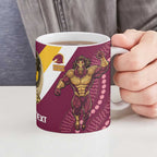 Storm And Broncos Rugby Custom Ceramic Mug Melbourne Brisbane Final Together Mascots Style - Aussie Hoodie