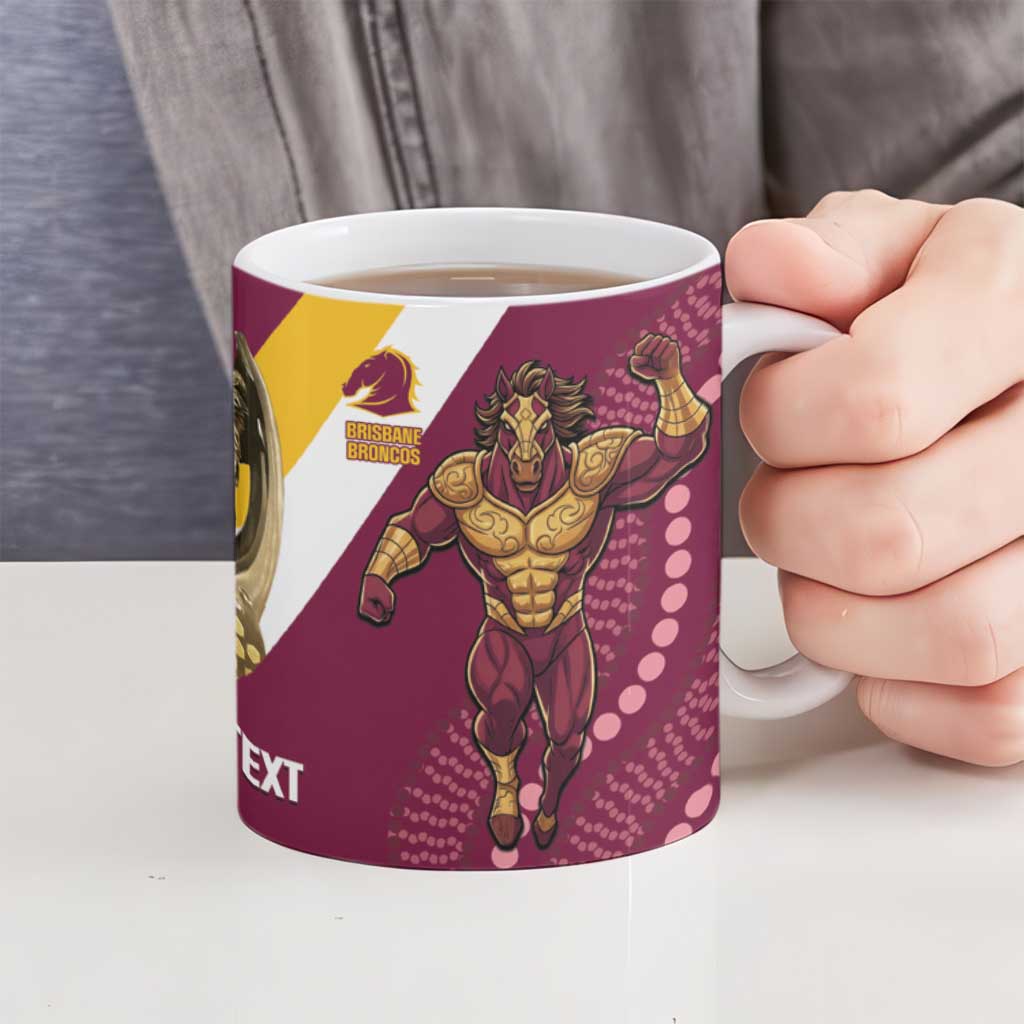 Storm And Broncos Rugby Custom Ceramic Mug Melbourne Brisbane Final Together Mascots Style - Aussie Hoodie