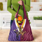 Storm And Broncos Rugby Custom Grocery Bag Melbourne Brisbane Final Together Mascots Style - Aussie Hoodie