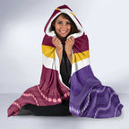 Storm And Broncos Rugby Custom Hooded Blanket Melbourne Brisbane Final Together Mascots Style - Aussie Hoodie