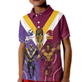 Storm And Broncos Rugby Custom Kid Polo Shirt Melbourne Brisbane Final Together Mascots Style - Aussie Hoodie