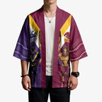 Storm And Broncos Rugby Custom Kimono Melbourne Brisbane Final Together Mascots Style - Aussie Hoodie