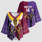 Storm And Broncos Rugby Custom Kimono Sleeve Blouse Melbourne Brisbane Final Together Mascots Style - Aussie Hoodie