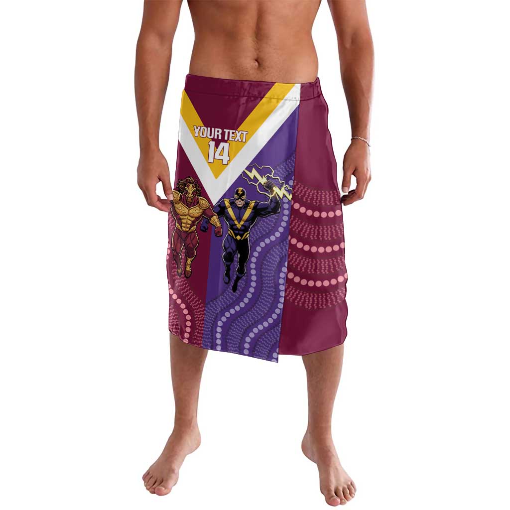 Storm And Broncos Rugby Custom Lavalava Melbourne Brisbane Final Together Mascots Style - Aussie Hoodie