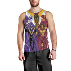 Storm And Broncos Rugby Custom Men Tank Top Melbourne Brisbane Final Together Mascots Style - Aussie Hoodie